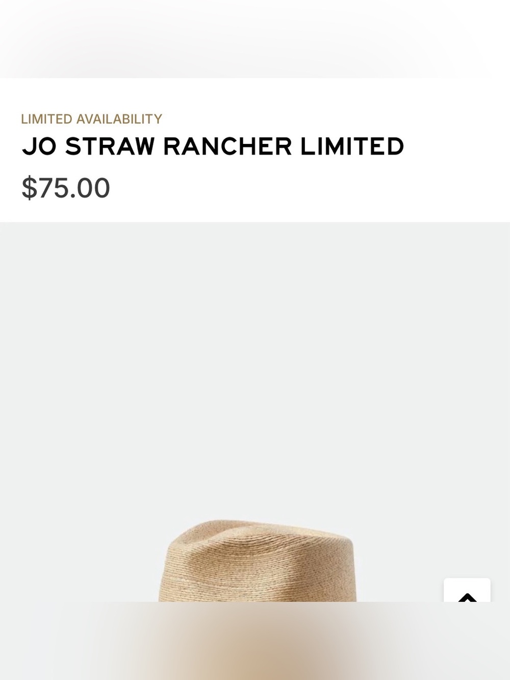 Brixton Jo Rancher Limited In Natural Straw Hat NEW no Tags. SPF 50+ Size Small - Picture 13 of 13